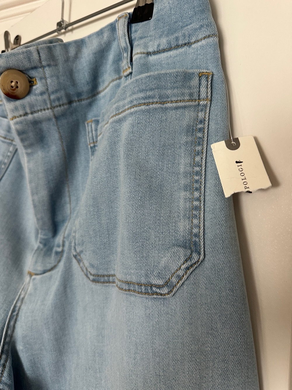 NWT Maeve Light Blue High-Rise Wide-Leg Jeans - Picture 8 of 9